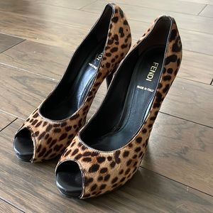 Fendi Open Toe Pump